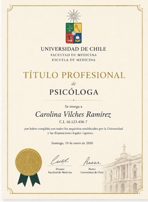 Titulo psicologa